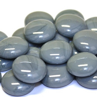 Glass Gems, 500g, Grey Marble