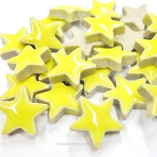 Ceramic Stars, Yellow, 20 g