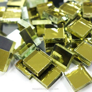 Mirror Mosaic, Gold, 1x1 cm, 500 g