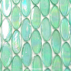 Ellips, Aqua, 5 st, transparent