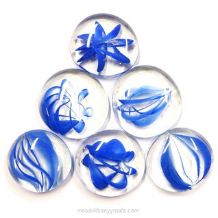 XL-Gems, Blue Art, 6 pcs