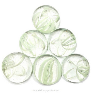 XL-Gems, White Art, 6 pcs