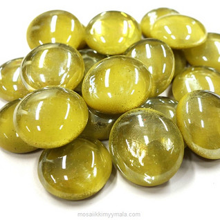 Glaspärlor, 100 g, Olive