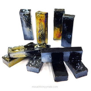 Form Glass, Rectangle, Deep Night, 10 pcs