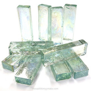 Form Glass, Rectangle, Crystal, 10 pcs
