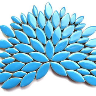 Ceramic leaves, Thalo Blue, 50 g