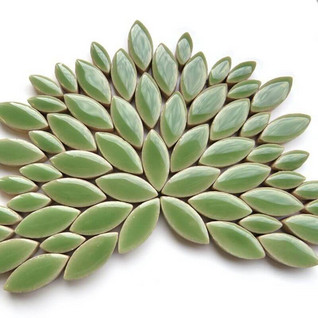 Ceramic leaves, Jade, 50 g