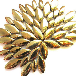 Ceramic leaves, Gold, 50 g