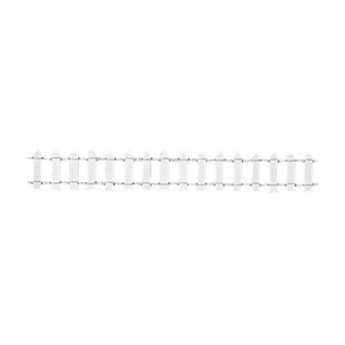 Garden fence, white, 30x3cm