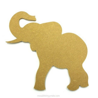 Elefantti, 27 cm, MDF