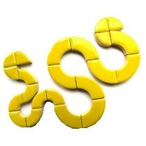 Curved forms, Yellow, 50 g
