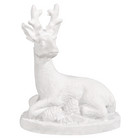 Polyresin figure deer white 