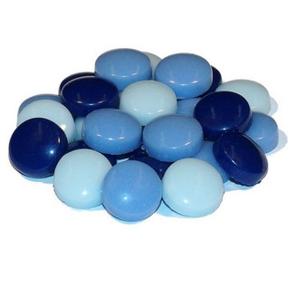 Fantasy Glass, Round 12 mm, Blue Mix, 200 g