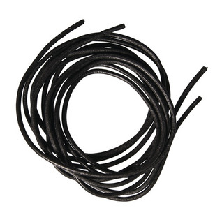 Leather cord, 2 mmø, 1 m x 2 pcs., black