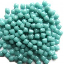 Glass Micro Cubes, Teal 10 g