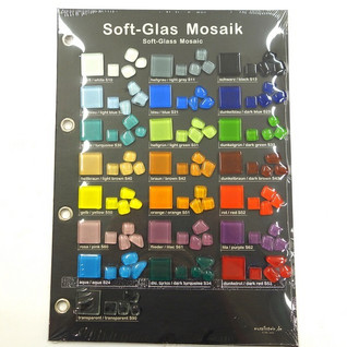 Sample board, Mosaikstein, Soft Glass