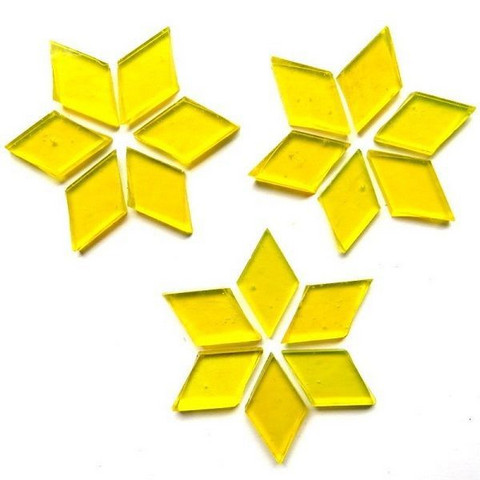 Handskurna diamanter, Clear Yellow, 25 g