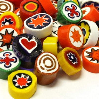 Millefiori, 11/12 mm, Mix, 50g