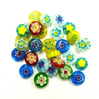 Millefiori-helmet, 25 kpl, Mix