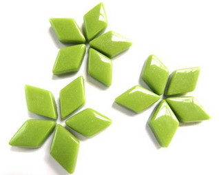 Glasdiamanter, New Green 50 g