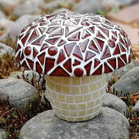 Mosaic Mushroom, Brown, DIY (video)