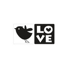 Gjutfigur Love+fågel