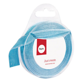 Woven ribbon, Light blue, 5m