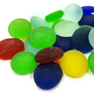 Glass Gems, 1kg, Mix Frost