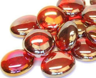 Lasihelmet, 500 g, Red Diamond, läpikuultava