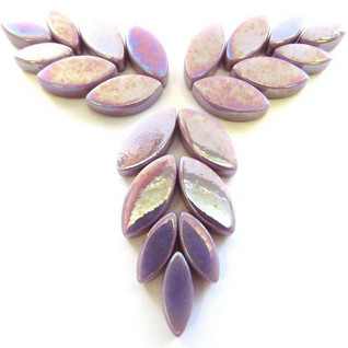 Lasilehdet, Lilac, iridisoitu, 50 g