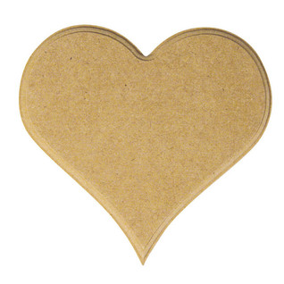 Heart, 14 cm, MDF