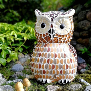 Mosaic owl, 25cm, DIY