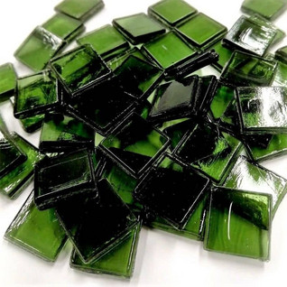 Läpikuultava 15 mm, Forest Green, 50 palaa