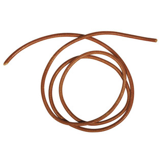 Leather cord, 1,5 mmø, 1 m x 2 pcs,  medium brown