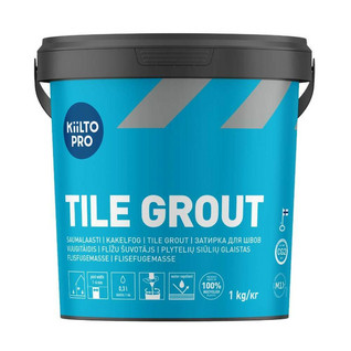 Grå - Kiilto Pro Tile grout 40 Concrete 1kg