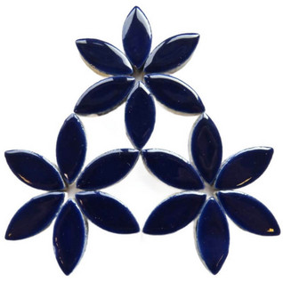 Keramiska löv, Indigo, 25 mm, 50 g