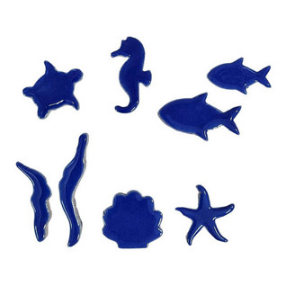 Ceramic sea animals, 8 pcs