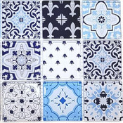 Lasimosaiikki 50 mm - Arabeski