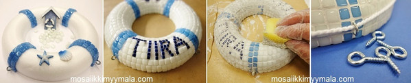 Mosaiikkikranssi on upea mökkituliainen.