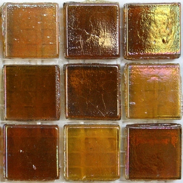 Iridescent 15mm, Agave Nectar, 25 tiles