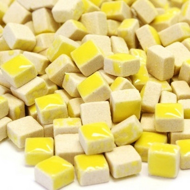 Mikromosaik, 5x5x3 mm, Yellow, 20 g