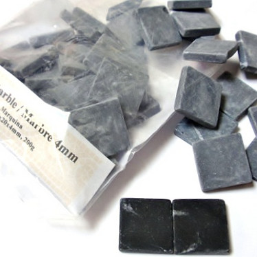 Marmor, 20 mm, Nero Marquina, 100 g