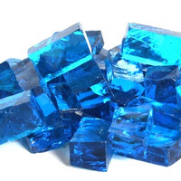 Smalti, Turquoise Blue, transparent, 50 g