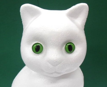 Frigolitfigur, katt, 24 cm