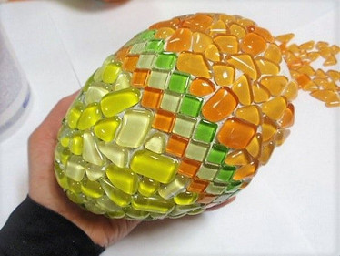 Frigolitägg, 15 cm, tudelad
