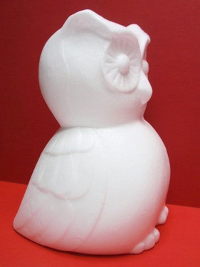 Frigolitfigur, uggla, 25 cm