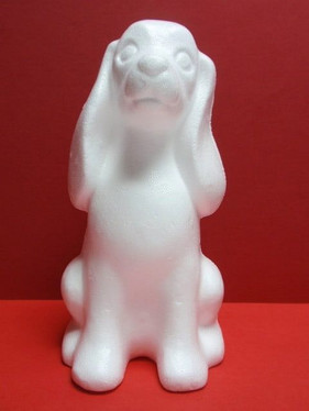 Frigolitfigur, hund, 25 cm
