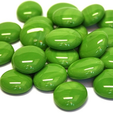 Glasklimpar, 100g, Green Marble