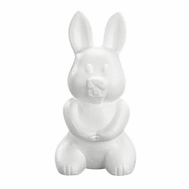 Frigolitfigur, kanin, stor