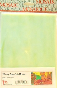 Tiffanyglas 15x20 cm, Jade